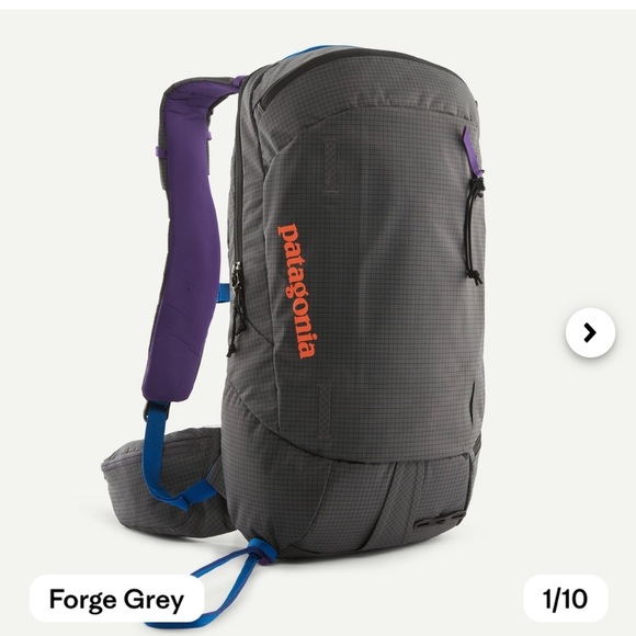 Patagonia SnowDrifter Pack 20L Backpack Small Forge Grey Lightweight NWT - Picture 6 of 14